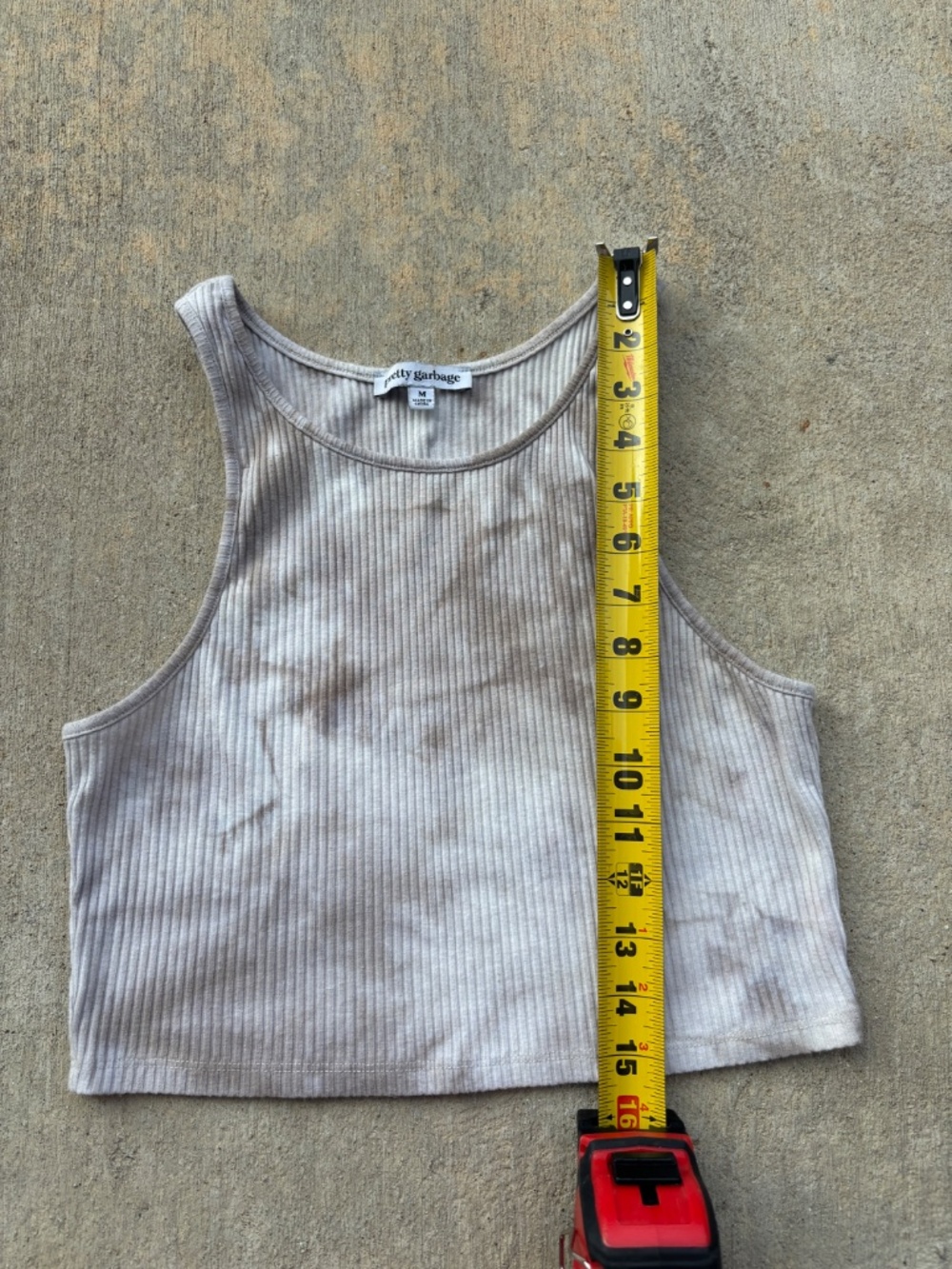 Tye Dye Ribbed Racerback Tank Top - Picture 5 of 6